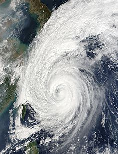 Taifun Tokage am 19. Oktober