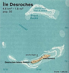 Karte von Desroches