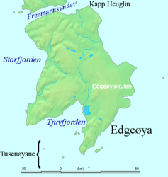 Karte von Edgeøya