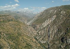 Naturreservat Aksu-Jabagly, Aksu-Canyon