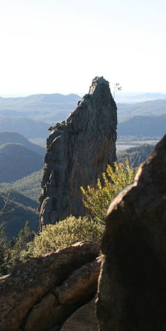 Der Breadknife-Felsen aus Basalt