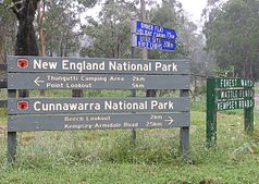 Eingang zum Cunnawarra-Nationalpark