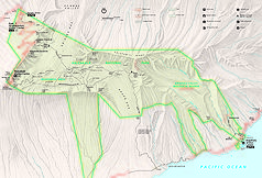 Detailkarte des Nationalparks
