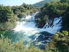 Der Wasserfall „Skradinski buk“