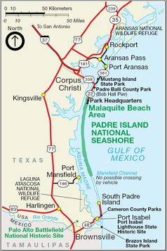 Map of Padre Island National Seashore.png