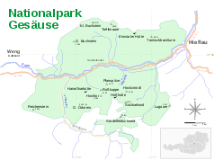 Überblickskarte des Nationalparks