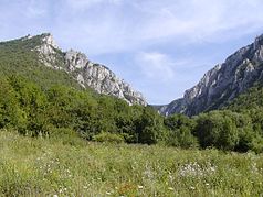 Die Zádielska tiesňava im Osten des Nationalparks