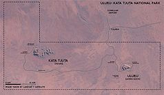 Karte basierend auf einer Landsat-7-Aufnahme