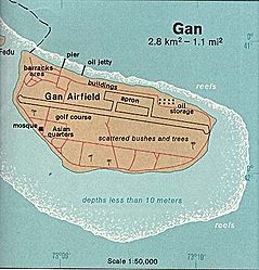 Karte der Insel Gan