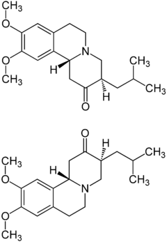 Strukturformel von Tetrabenazin