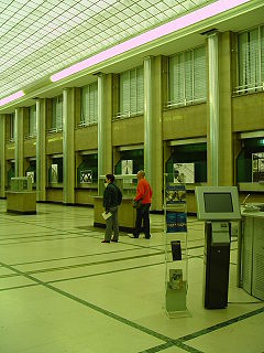 Schalterhalle der Belgischen Nationalbank (September 2007)