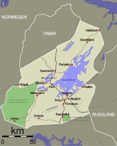 Karte von Inari