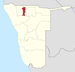 Karte Oshana in Namibia