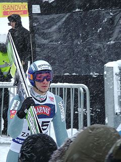 Robert Kranjec beim Weltcup in Zakopane 2008