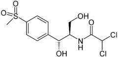 Strukturformel von Thiamphenicol