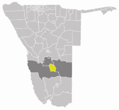 Karte Mariental Stadt in Namibia