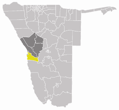 Karte Omaruru (Wahlkreis) in Namibia
