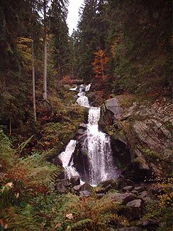 Die Gutach bildet in Triberg die berühmten Triberger Wasserfälle
