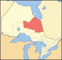Map of Ontario COCHRANE.svg