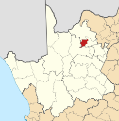 Map of the Northern Cape with Gamagara highlighted (2011).svg