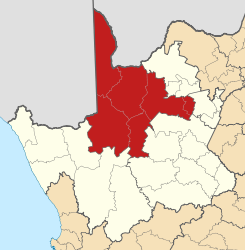 Map of the Northern Cape with Siyanda highlighted (2011).svg