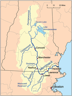 Einzugsgebiet des Merrimack River