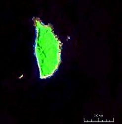 Satellitenbild der Insel