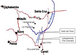 Karte der Region Lagunillas