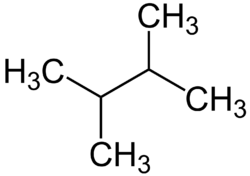 Strukturformel von 2,3-Dimethylbutan