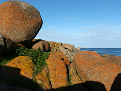 Wollsackverwitterter Granit auf Granite Island