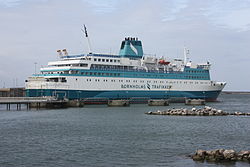 Povl Anker im Hafen von Rønne