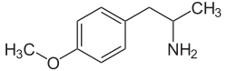 Struktur von 4-Methoxyamphetamin