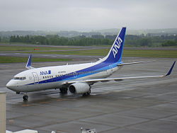 Eine Boeing 737-700 der Air Nippon