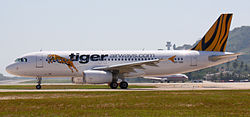 Airbus A320 der Tiger Airways