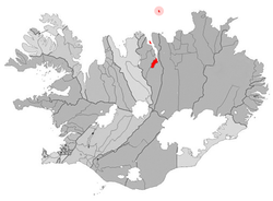 Lage von Stadt Akureyri