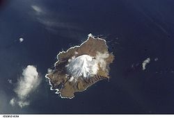Satellitenbild von Segula Island
