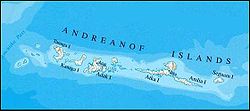 Karte der Andreanof-Islands