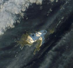 NASA-Aufnahme von Annenkov Island