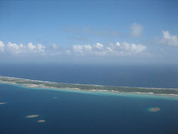 Luftbild des Atolls