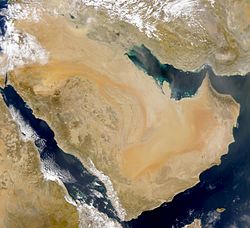 Arabische Halbinsel, Satellitenbild