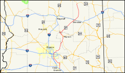 Karte der Arizona State Route 87