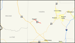 Karte der Arizona State Route 96