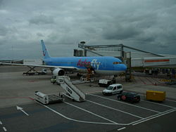 Flugzeug von ArkeFly auf Flughafen Schiphol