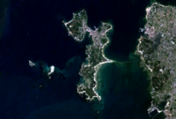 Satellitenbild der Illa de Arousa