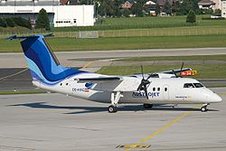 Austrojet Dash 8-100 in Salzburg