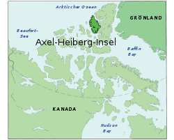 Lage von Axel Heiberg Island