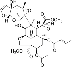 Strukturformel von Azadirachtin