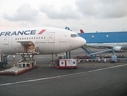 Boeing 777 am Flughafen Libreville
