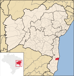 Lage von Santa Cruz Cabrália