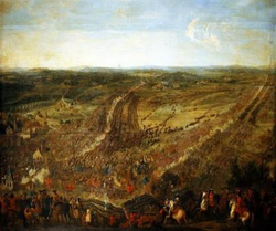 Die Schlacht bei Fleurus, Gemälde von Pierre-Denis Martin